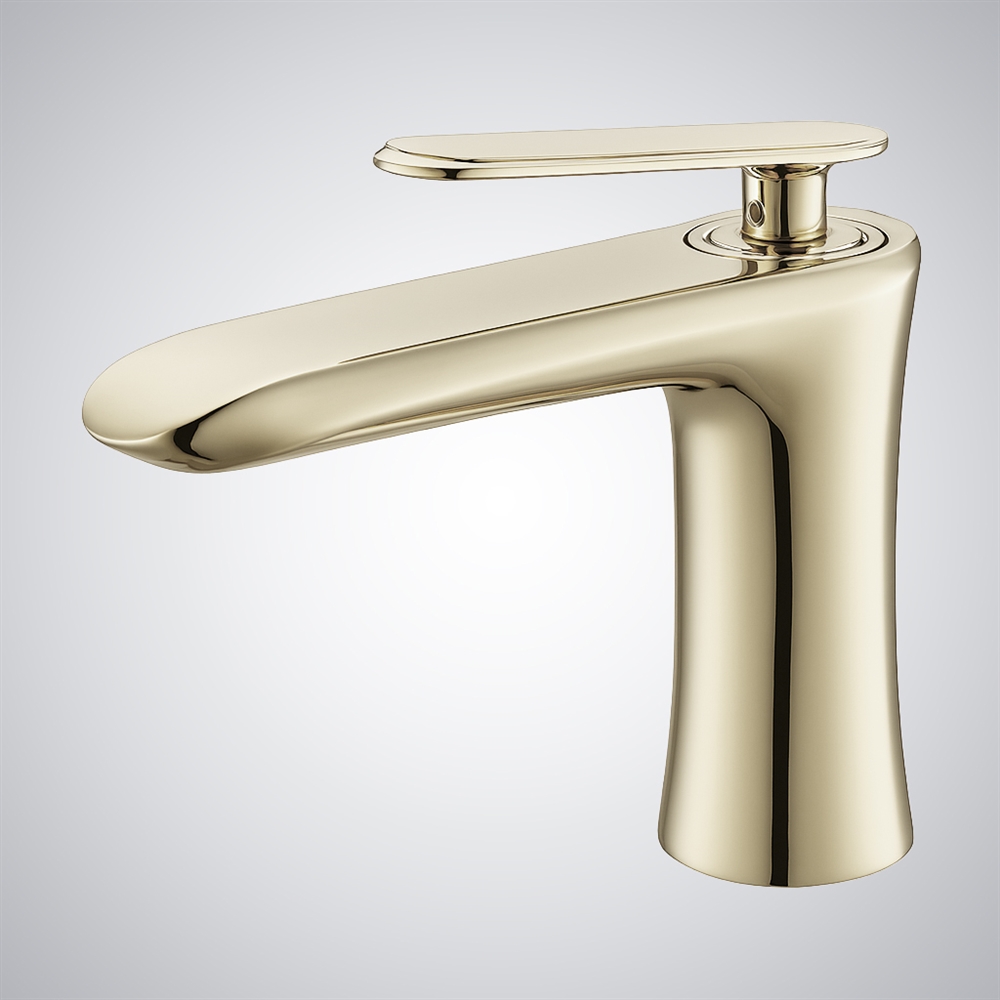 Fontana Civitanova Champagne Deck Mounted Basin Faucet