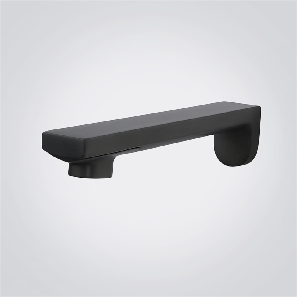 FontanaAuraWave Matte Black Touchless Wall-Mounted Basin Faucet