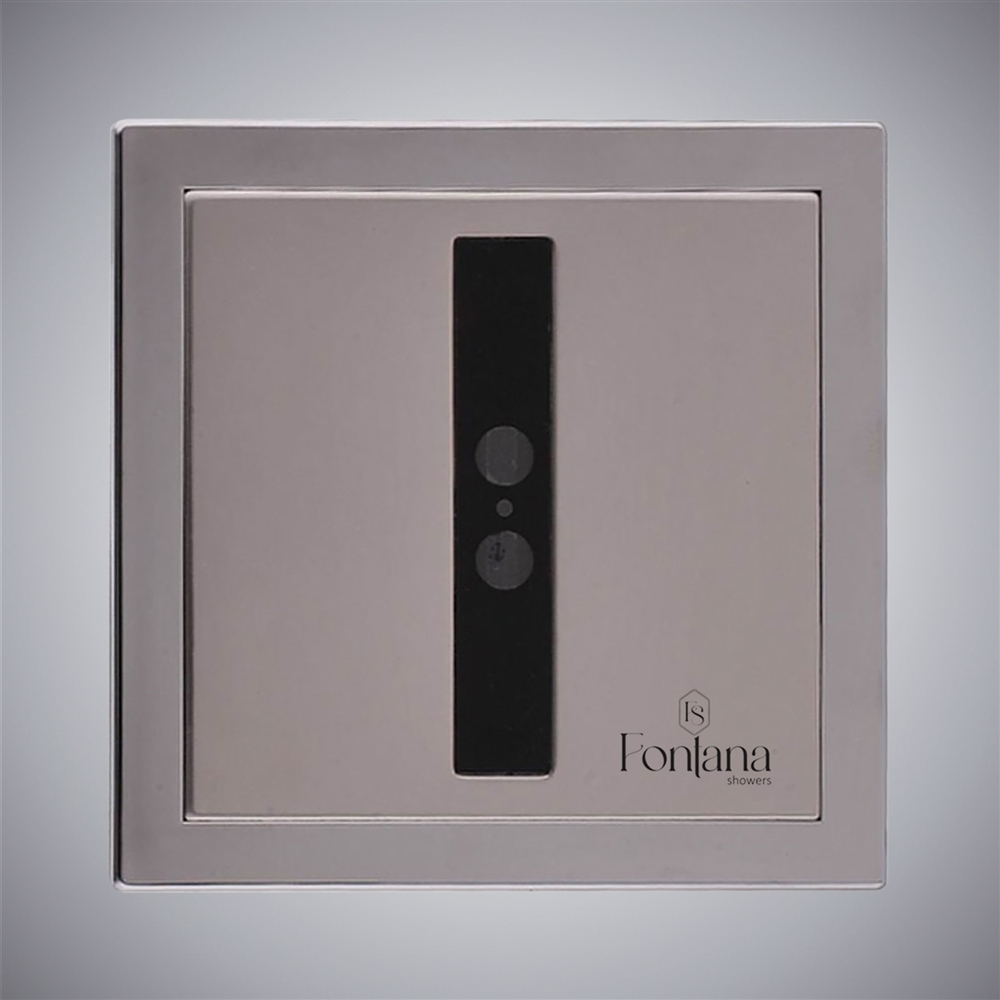 Fontana ProConnect Slate Grey automatic urinal flush valve — vertical sensor window (FS8100LG)