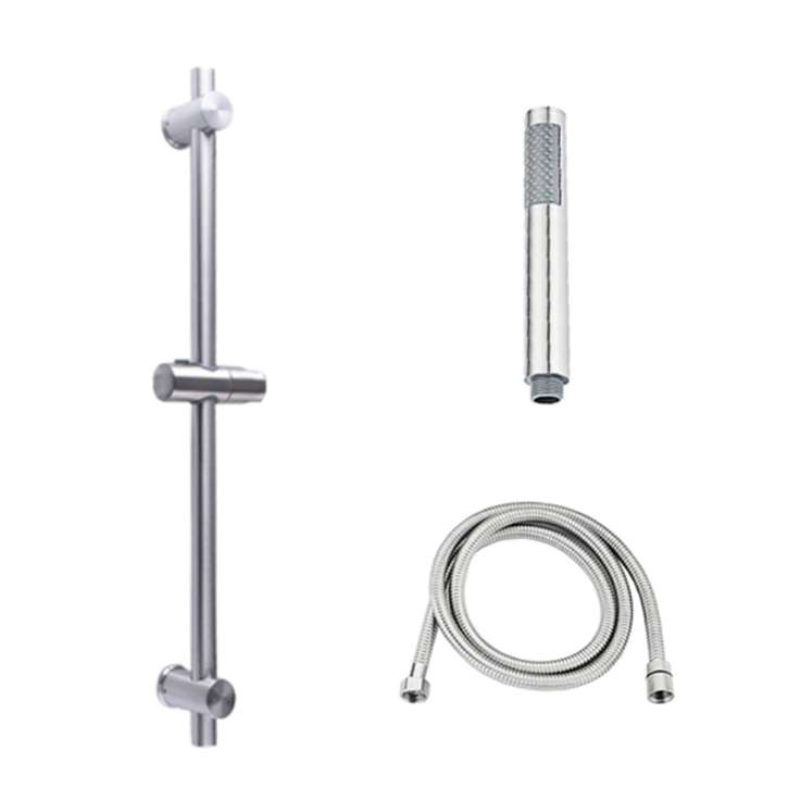 Fontana In a Chrome Finish Handheld Shower with Hose and Adjustable Sliding Bar