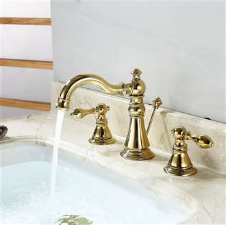 Burnaby Deck Mount Dual Handle Bathroom BIM Object Sink Faucet 