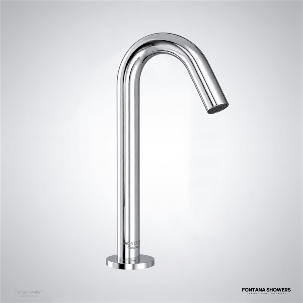 Fontana Wella Chrome Commercial Touchless Faucet