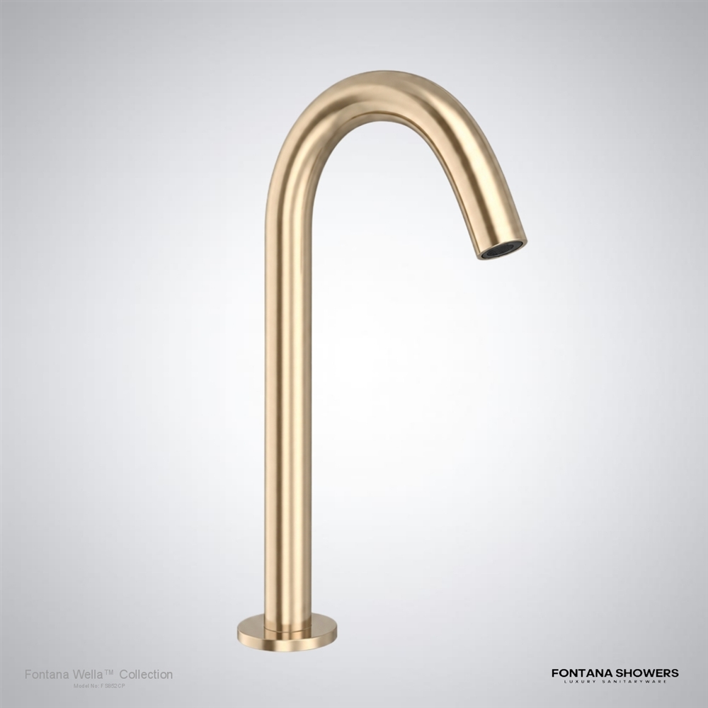 Wella champagne automatic basin faucet