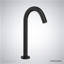 Wella matte black sensor basin faucet