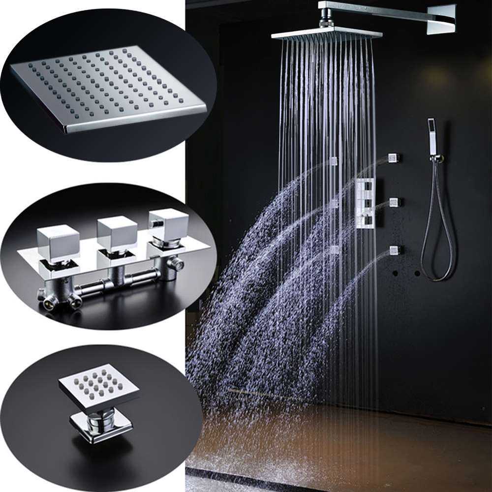 Oil-rubbed bronze wall-mounted shower valve mixer installation