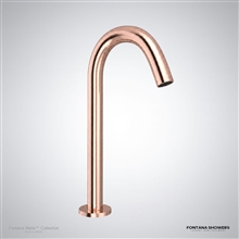 Wella rose gold touchless basin faucet