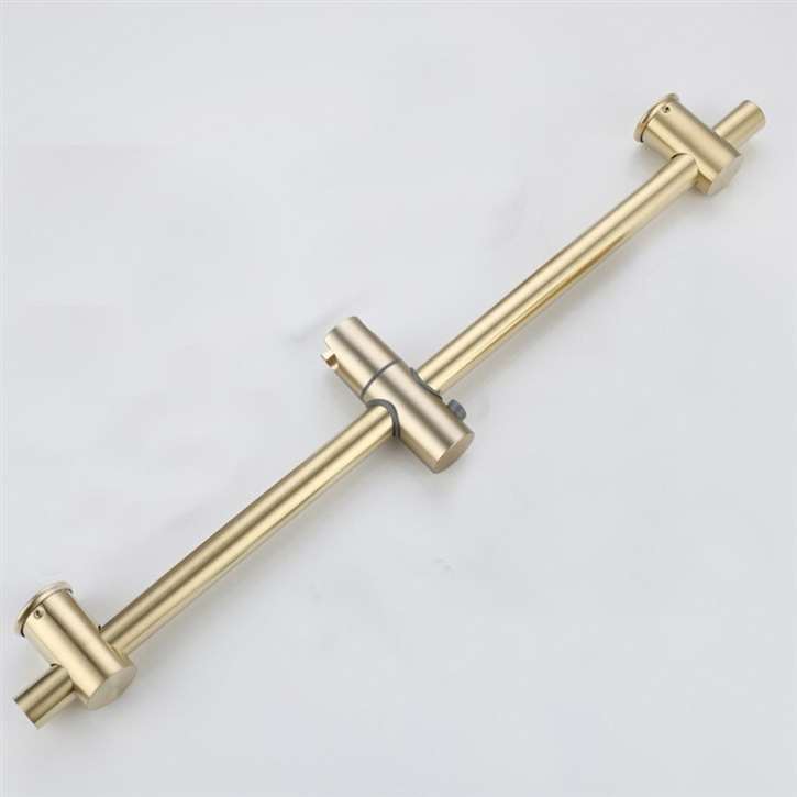 Fontana Brushed Gold Handheld Shower Sliding Bar