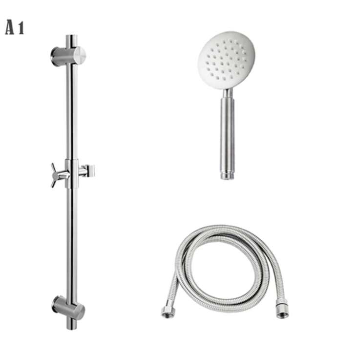 Fontana Handheld Shower in Chrome with Adjustable Shower Holder and Hose