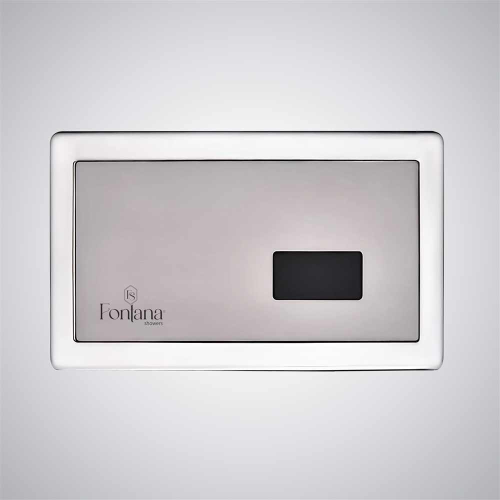 FS8977SN concealed sensor urinal flush system in satin nickel finish for urinal banks