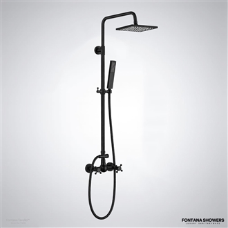 Matte  Black Digital Rainfall Shower