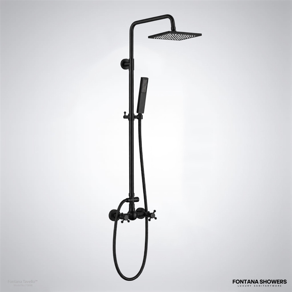 Matte  Black Digital Rainfall Shower