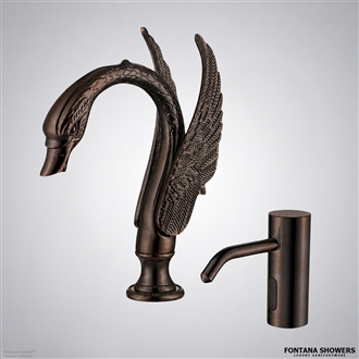 Bronze Touchless Faucet Set