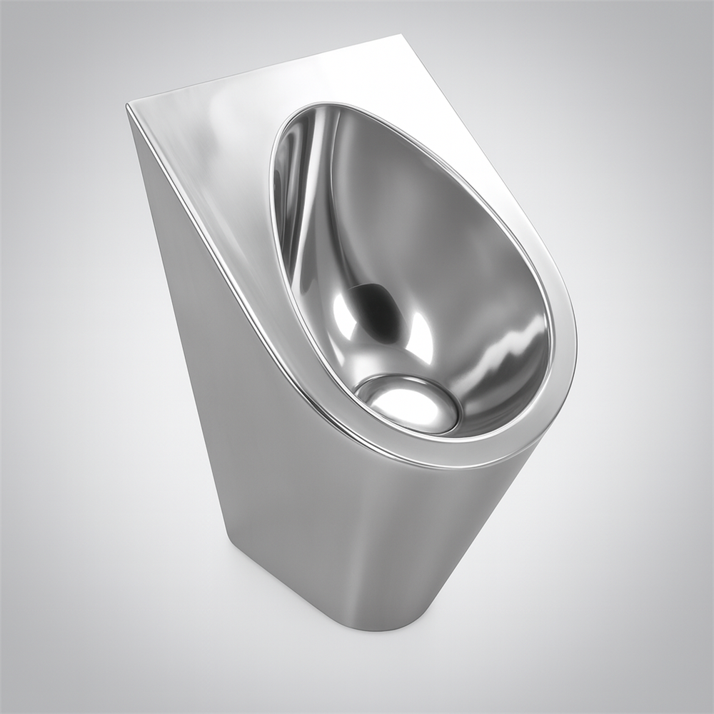 FontanaCleanForm Chrome Edition Touchless Wall Mounted Urinal