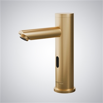 Gold Finish Touchless Automatic Sensor Faucet for commercial and residential use
