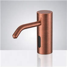 Fontana Peru Commercial Antique Bronze Brass Deck Mount Automatic Sensor Liquid Soap Dispenser
