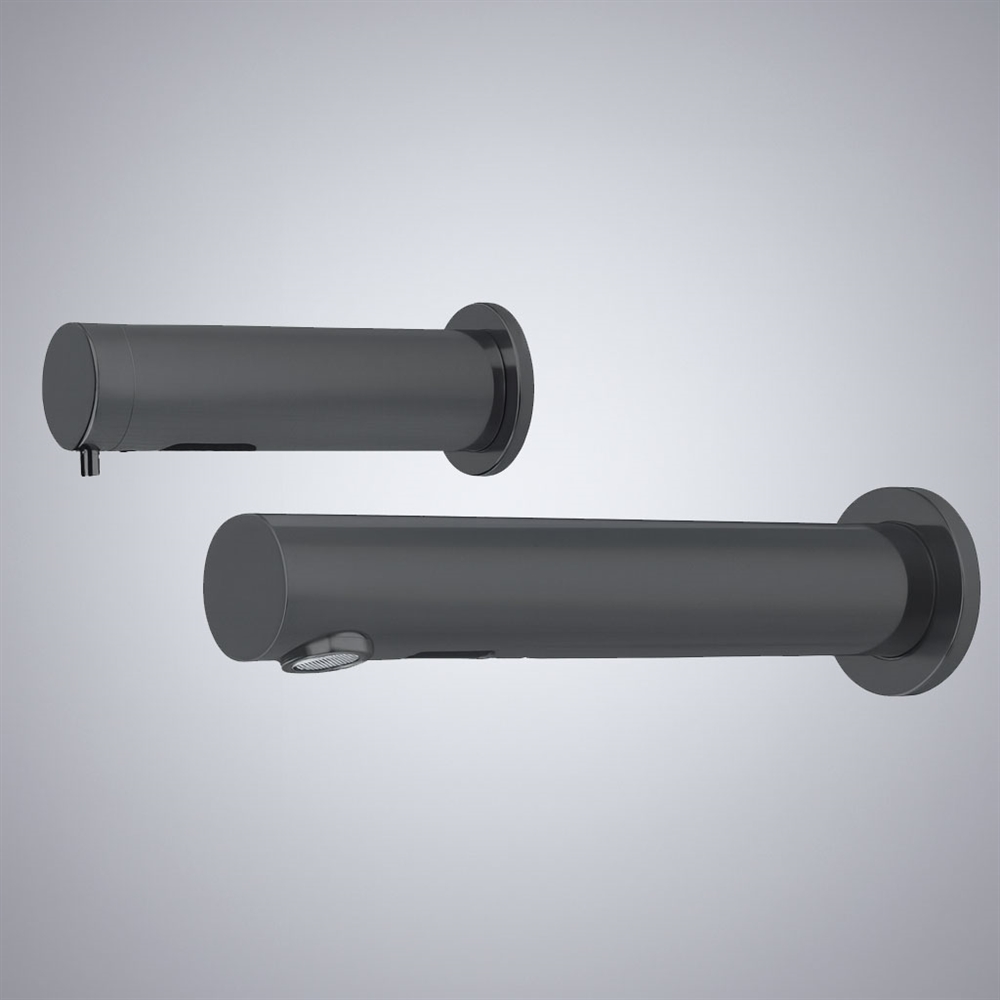 Fontana PureMotion â€“ Gun Metal Grey Touchless Faucet with Dispenser