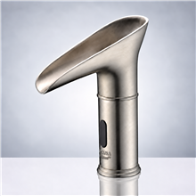 Fontana Ariana Deck Mount LED Bathroom Commercial Automatic Motion Sensor Faucet in Brushed Nickel