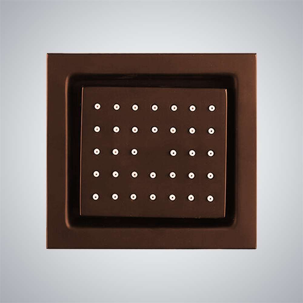 Fontana Sorrento Square Body Spray Jets in Light Oil Rubbed Bronze