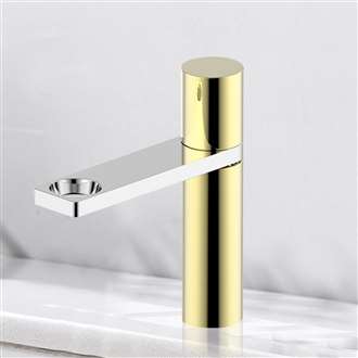 Bravat Modern Royal Gold With Chrome Finish Danzi Bathroom faucet