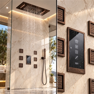 Luxury Oil Rubbed Bronze Shower System