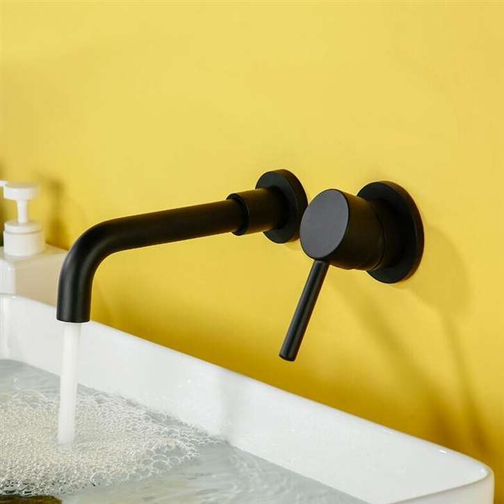 Fontana Milan Single Lever Wall Mount Oil Rubbed Bronze 8.27" (210MM) Sink Faucet