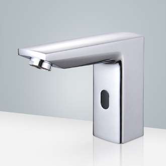 Fontana Touchless Bathroom Faucet Lima Commercial Chrome Automatic Sensor Sink Faucet