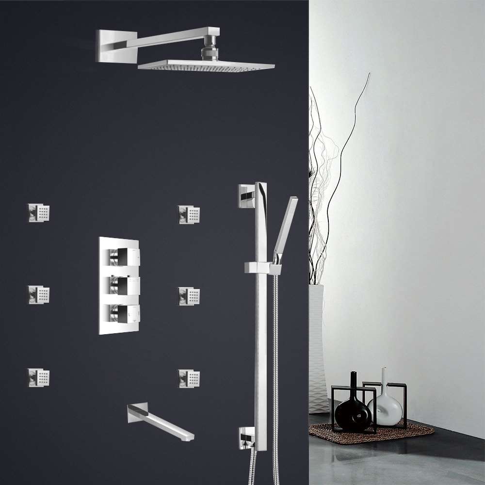 Fontana Milan hot-and-cold thermostatic shower installation