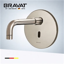 Bravat In Wall Mount Brushed Nickel Commercial Electric Instant Water Heater Automatic Faucet