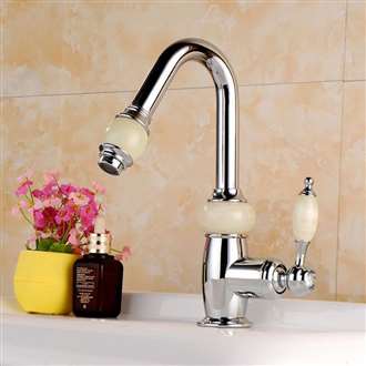 Fontana BÃ©ziers Luxury Short Chrome Brass Jade Water Body Bathroom Amercian Standard Sink Faucet 