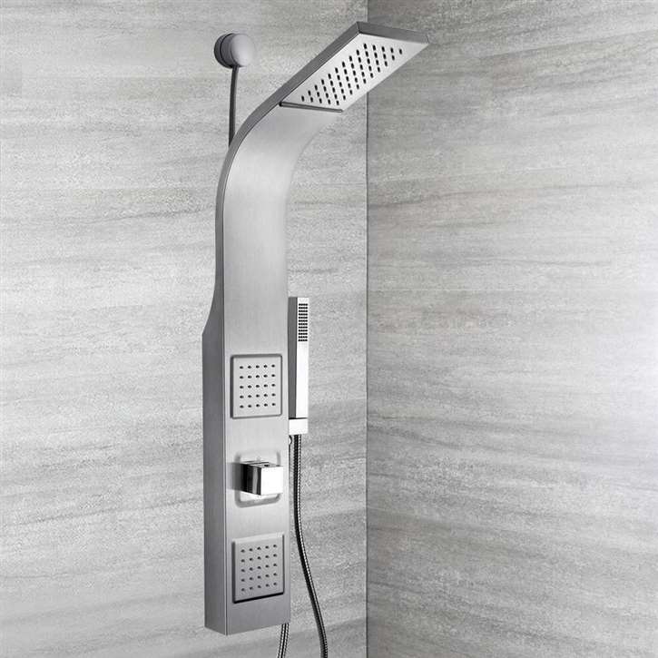 Fontana Reno 39" Brushed Nickel Wall Mount Shower Panel