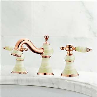 Fontana Milan 8" Rose Gold Bathroom Delta vs Fontana Sink Faucet 