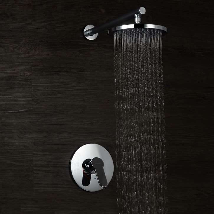 Fontana Reno round shower-set installation planning