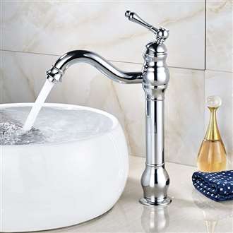 Fontana Milan Single Hole Tall Chrome Bathroom BIM Object Sink Faucet 