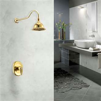 Fontana Brand Camden Classic Style Wall Mount Best Gold vs Brushed Gold Shower Head