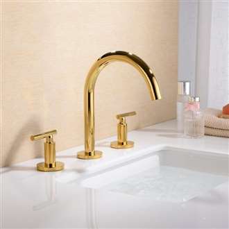 Fontana Newport Three Hole Widespread Bathroom BIM Object Sink Faucet 