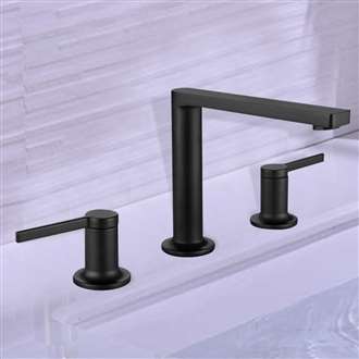 Napoli Dark Oil Rubbed Bronze Double Handle Commercial Sink Faucet 