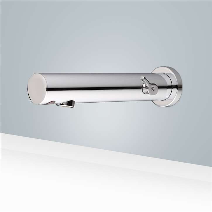 Fontana Verona polished chrome commercial wall mount touchless faucet