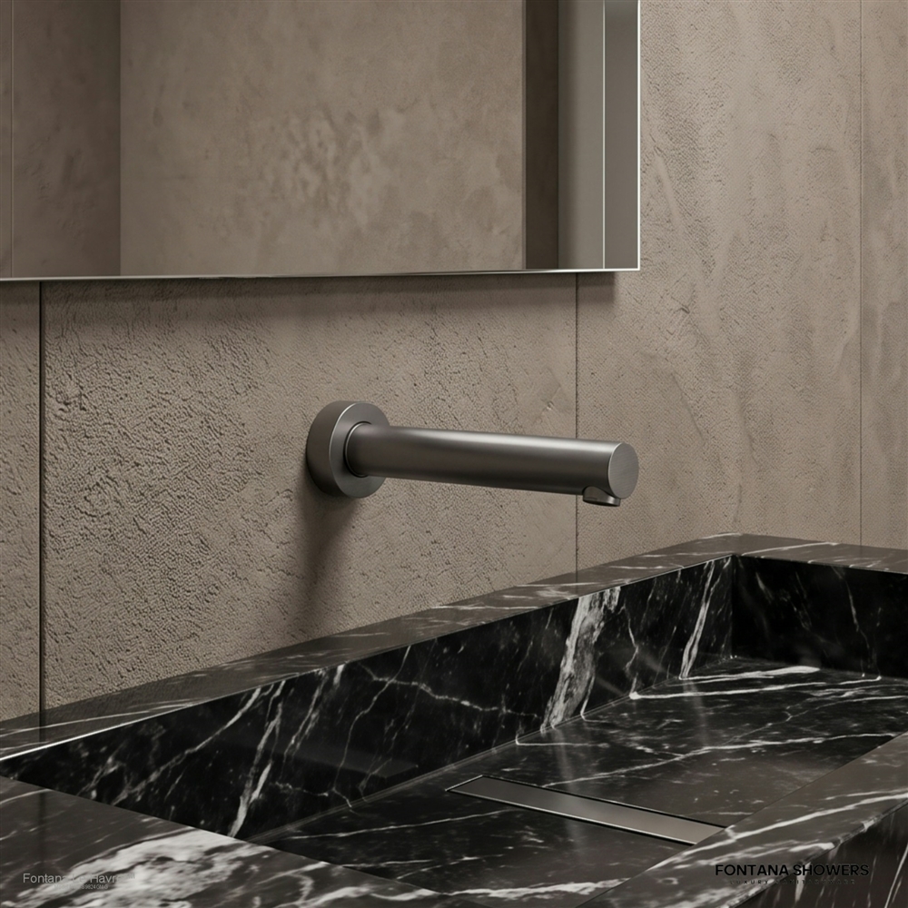 Fontana Le Havre gun metal gray touchless sensor faucet model FS9824GMG