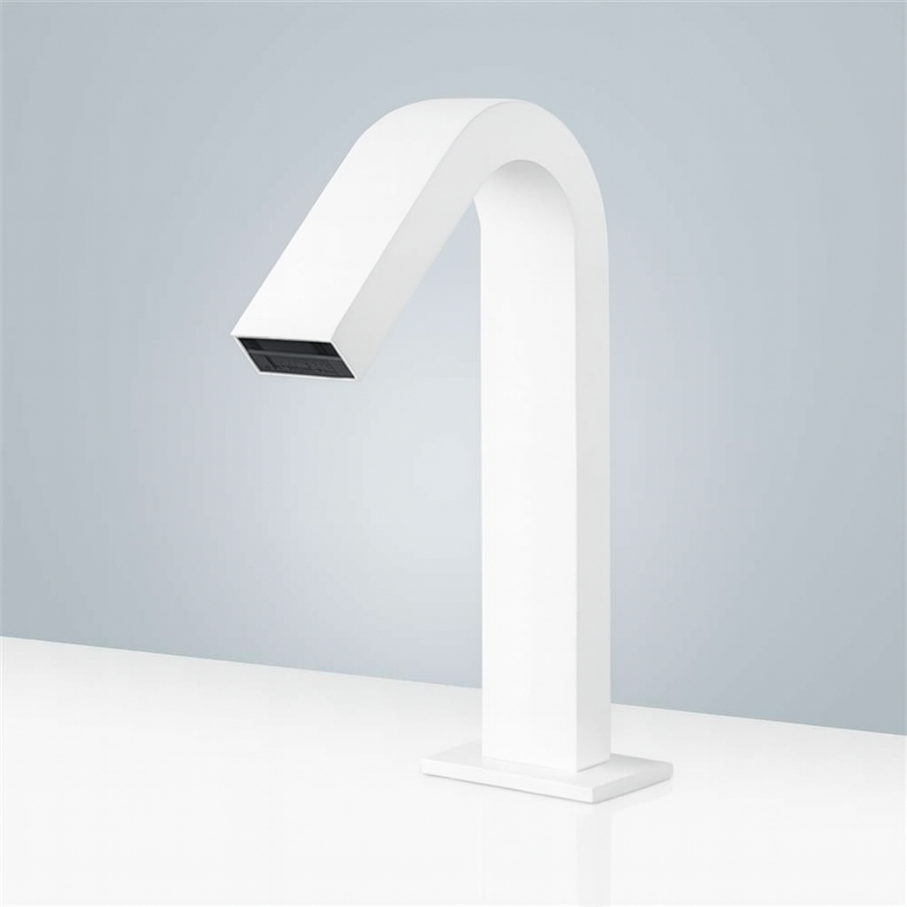 Fontana Atlanta Matte White Luxury Automatic Sensor Faucet