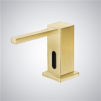 Fontana Napoli Brushed Gold Touchless Liquid Soap Dispenser