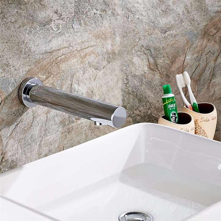 Fontana Sierra FS9843 chrome wall-mounted commercial automatic touchless sensor faucet
