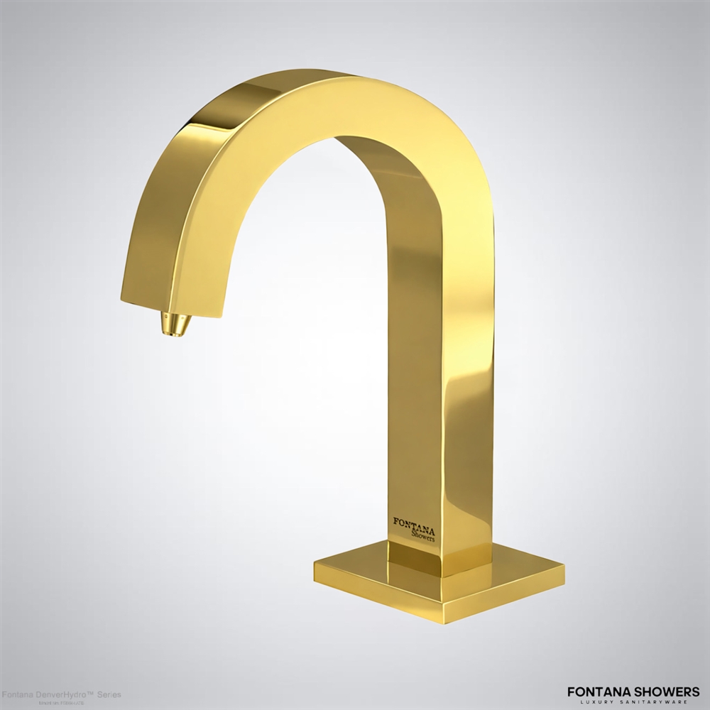 Fontana Denver Gold Finish Commercial Touchless Automatic Sensor Liquid Soap Dispenser