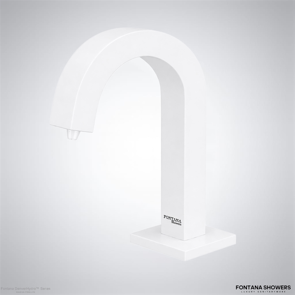 Fontana Denver Matte White Finish Automatic Sensor Liquid Soap Dispenser