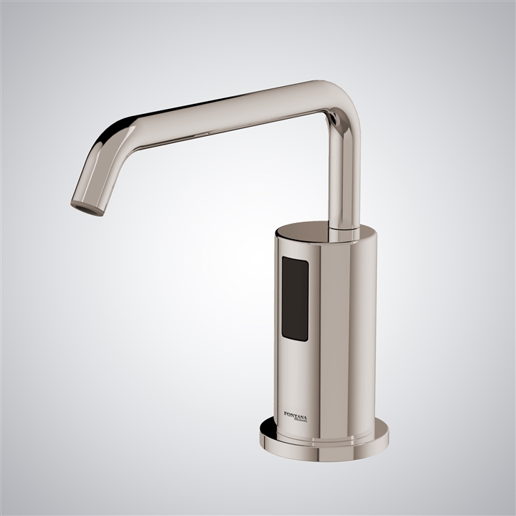 Fontana Leo Brushed Nickel Contemporary Automatic Soap Dispenser