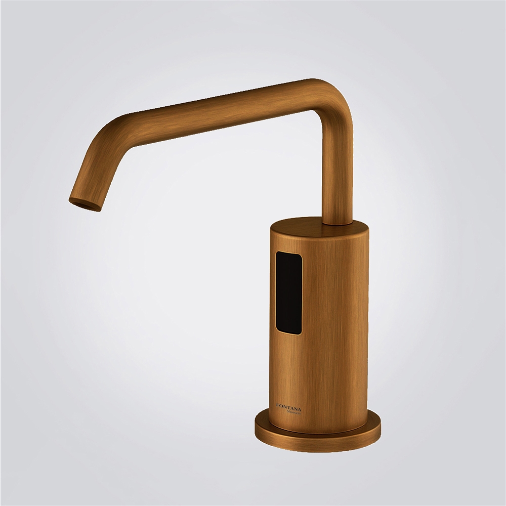 Fontana Milan Antique Brass Luxury Automatic Soap Dispenser