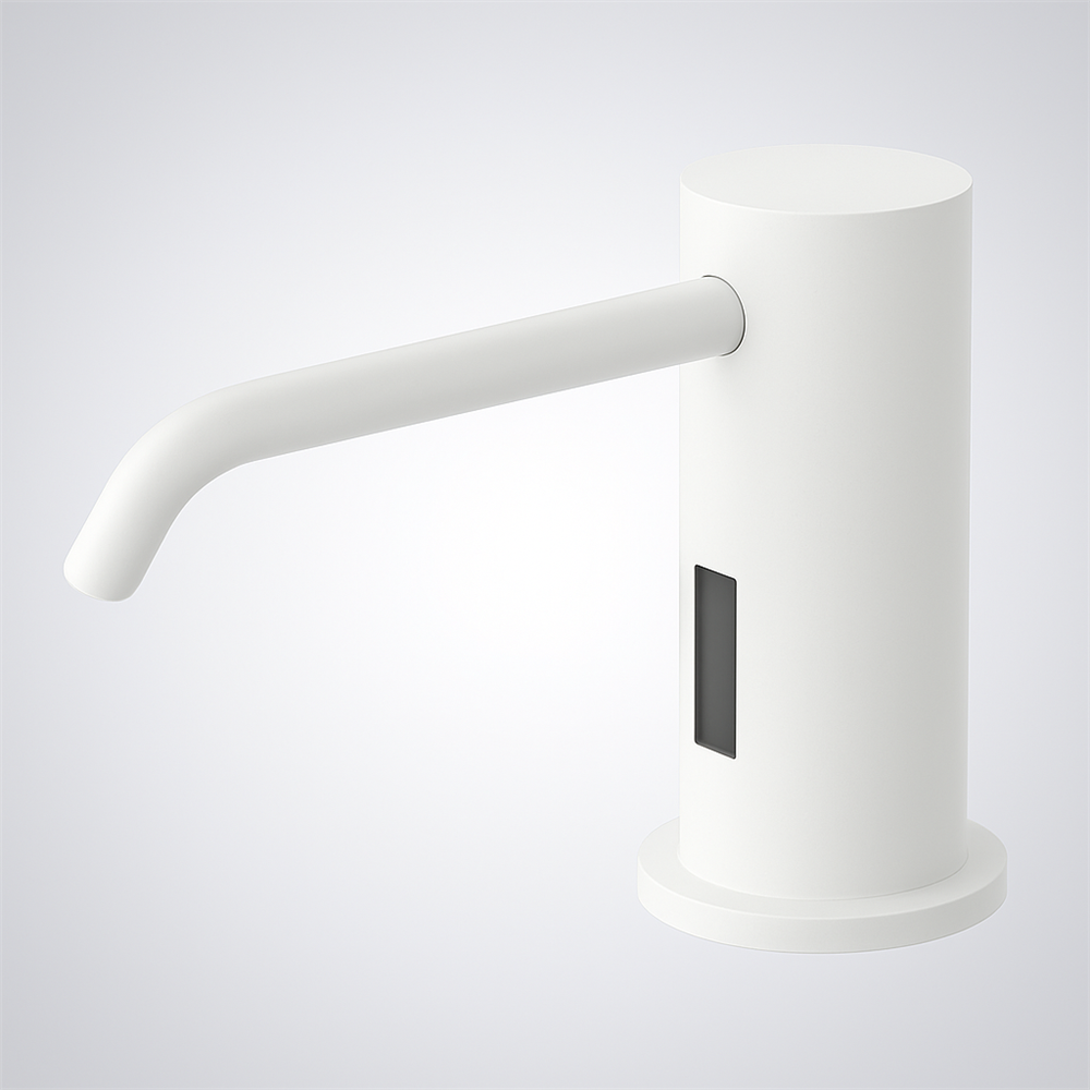 Fontana GlidePure Matte White Touchless Foam Soap Dispenser