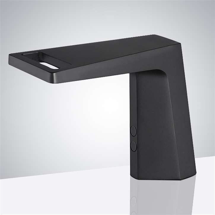 Fontana Melun Commercial Hands Free Touchless Automatic Matte Black Finish Sensor Faucet FS9856SF-B