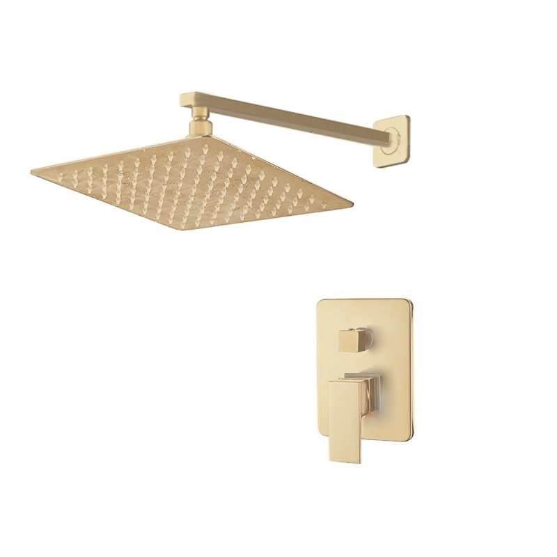 Gold shower system related to the Fontana Verona mixer installation guide