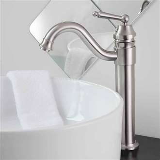 Briano Brushed Nickel Bathroom Commercial Sink Tap 