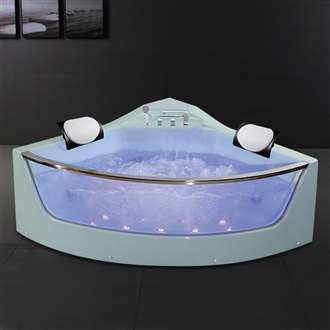 Chicago Modern Acrylic Massage Corner Bathtub